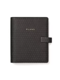   Kalendárium, gyűrűs, betétlapokkal, A5, FILOFAX "Moonlight", fekete (NFX022655)