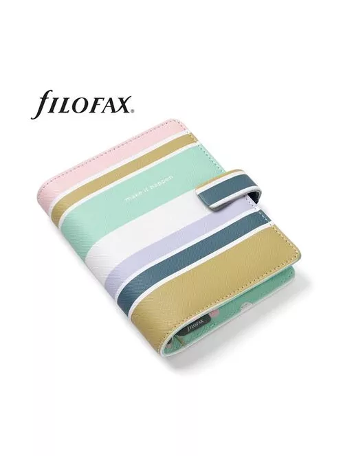 Kalendárium, gyűrűs, betétlapokkal, pocket méret, FILOFAX "Good Vibes" (NFX022685)