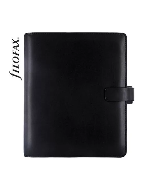 Kalendárium, gyűrűs, betétlapokkal, A5, FILOFAX "Metropol", fekete (NFX026968)