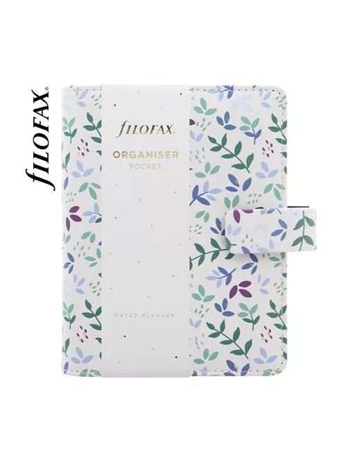 Kalendárium, gyűrűs, betétlapokkal, pocket méret, FILOFAX "Garden Sunrise" (NFX028712)