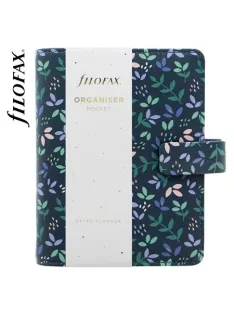   Kalendárium, gyűrűs, betétlapokkal, pocket méret, FILOFAX "Garden Dusk" (NFX028717)