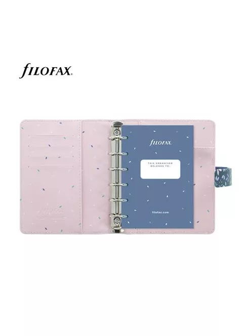 Kalendárium, gyűrűs, betétlapokkal, pocket méret, FILOFAX "Garden Dusk" (NFX028717)