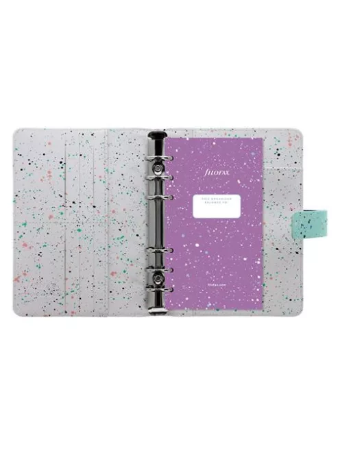 Kalendárium, gyűrűs, betétlapokkal, personal méret, FILOFAX, "Expressions", menta (NFX028726)