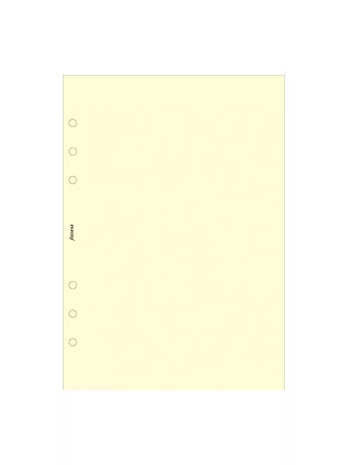 Kalendárium betét, jegyzetlap, personal méret, sima, FILOFAX, krémszín (NFX132453)
