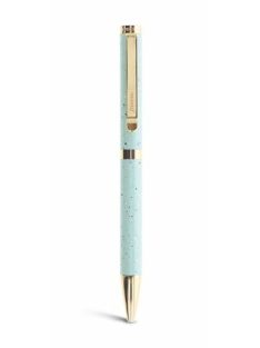   Golyóstoll, 0,8 mm, arany színű klip, világoskék tolltest, FILOFAX "Expressions", fekete (NFX132726)