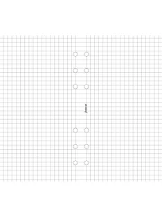   Kalendárium betét, jegyzetlap, personal méret, kockás, FILOFAX, fehér (NFX132905)