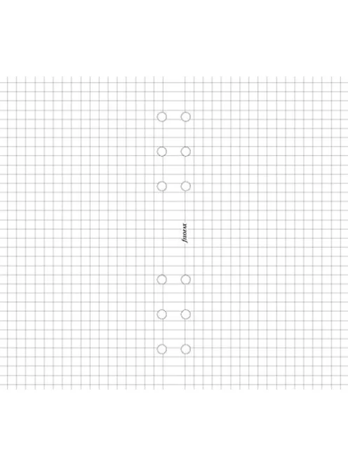 Kalendárium betét, jegyzetlap, personal méret, kockás, FILOFAX, fehér (NFX132905)