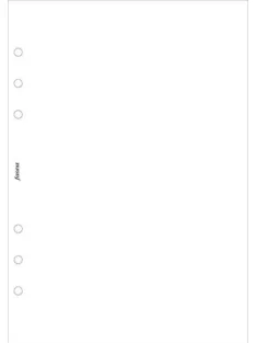   Kalendárium betét, jegyzetlap, pocket méret, sima, FILOFAX, fehér (NFX212405)