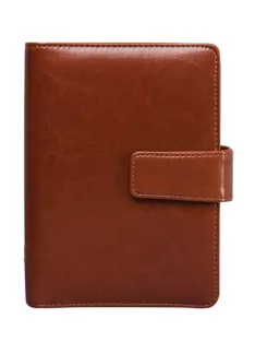   Kalendárium, gyűrűs, betétlapokkal, "L", műbőr, SATURNUS, "223", barna (NKL223B)