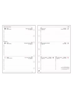   Kalendárium betét, tervező, heti, "L", SATURNUS, fehér 2025