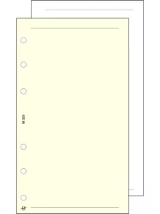   Kalendárium betét, jegyzetlap, "L", sima, SATURNUS, chamois (NKL325)