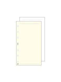   Kalendárium betét, jegyzetlap, "L", sima, SATURNUS, fehér (NKL325F)