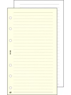   Kalendárium betét, jegyzetlap, "L", vonalas, SATURNUS, chamois (NKL326)