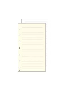   Kalendárium betét, jegyzetlap, "L", vonalas, SATURNUS, fehér (NKL326F)