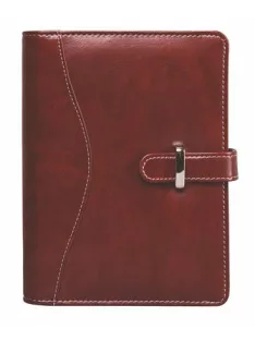   Kalendárium, gyűrűs, betétlapokkal, "L", műbőr, SATURNUS, "437", bordó (NKL437BO)