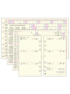   Kalendárium betét, tervező, heti, "M", SATURNUS, chamois 2024 (NKM311)