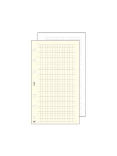   Kalendárium betét, jegyzetlap, "S", kockás, SATURNUS, fehér (NKS327F)