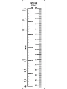   Kalendárium betét, vonalzó, "S", SATURNUS (NKS340)