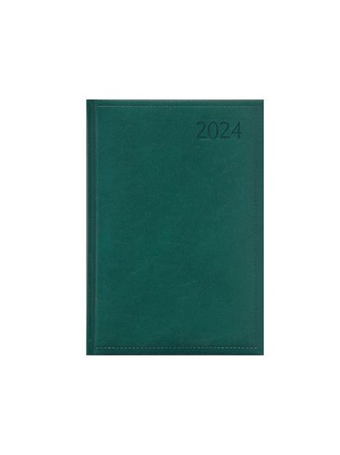 Naptár, tervező, B6, napi, TOPTIMER "Traditional", zöld (NKT022Z)