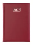 Naptár, tervező, A5, napi, VICTORIA OFFICE "Chrono", bordó (2027. évi)