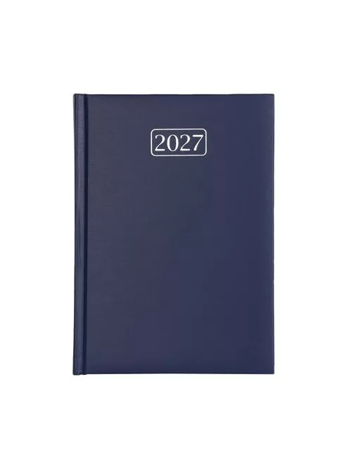 Naptár, tervező, A5, napi, VICTORIA OFFICE "Chrono",sötétkék (2027. évi)