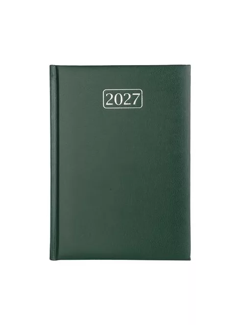 Naptár, tervező, A5, napi, VICTORIA OFFICE "Chrono", zöld (2027. évi)