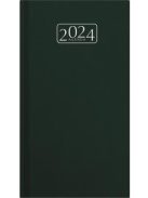 Zsebnaptár, álló elrendezésű, VICTORIA OFFICE "Chrono", zöld (2024 évi) (NVCZSZ)