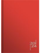 Naptár, tervező, A5, napi, VICTORIA OFFICE "Next", piros (2024 évi) (NVNA5P)