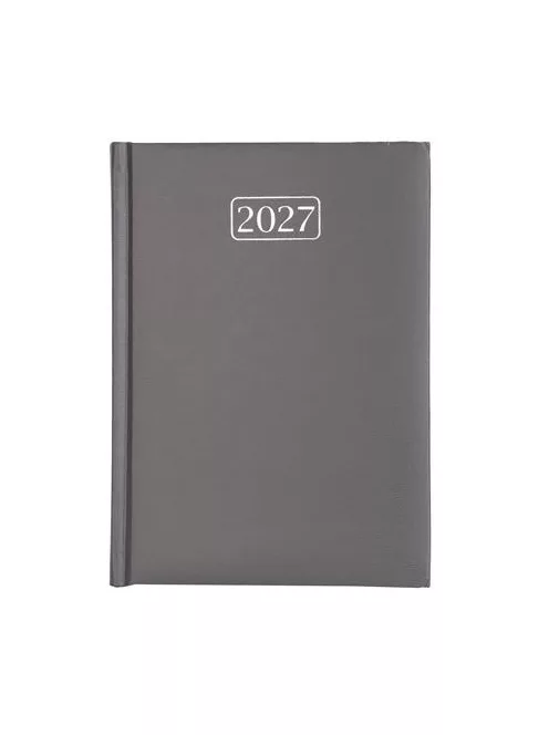 Naptár, tervező, A5, napi, VICTORIA OFFICE "Chrono", szürke (2027 évi)