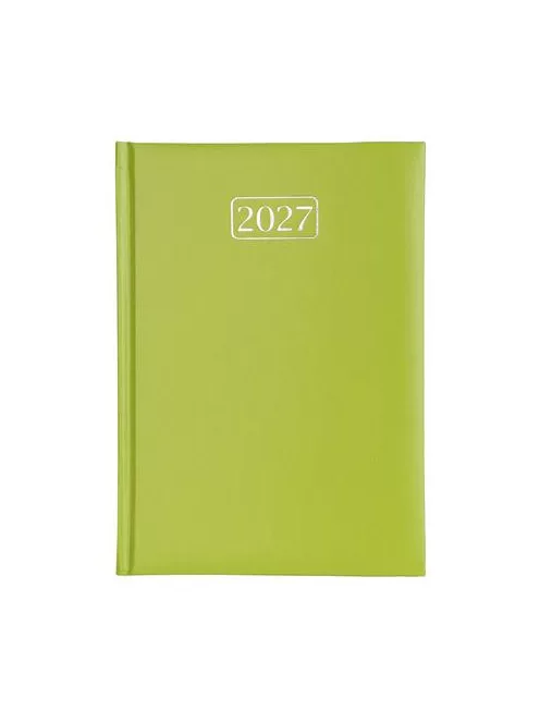 Naptár, tervező, A5, napi, VICTORIA OFFICE "Chrono", világoszöld (2027 évi)