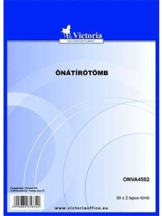 Önátírótömb, A4, 50x2 lap, VICTORIA PAPER (ONVA4502)