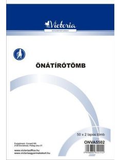 Önátírótömb, A5, 50x2 lap, VICTORIA PAPER (ONVA5502)