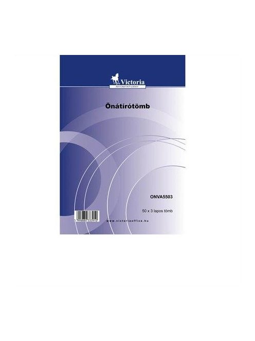 Önátírótömb, A5, 50x3 lap, VICTORIA PAPER (ONVA5503)