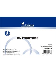 Önátírótömb, A6, 50x2 lap, VICTORIA PAPER (ONVA6502)