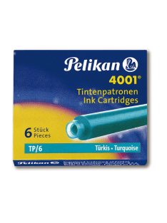 Pelikan Tintapatron, 6 db, briliáns türkiz (P00301705)