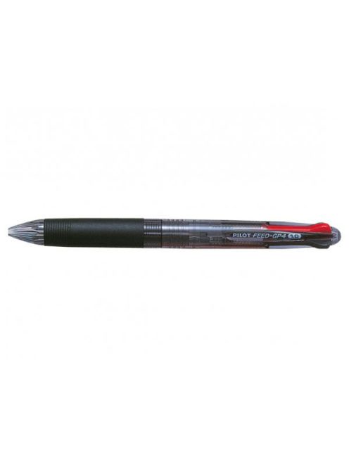 Golyóstoll, 0,25 mm, nyomógombos, fekete tolltest, PILOT "Feed GP4", négyszínű (P35RMFK)