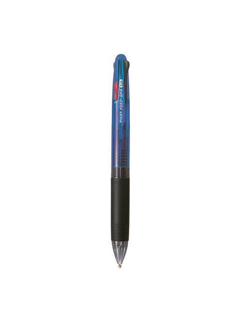 Golyóstoll, 0,25 mm, nyomógombos, négyszínű, PILOT "Feed GP4", kék test (P35RMK)