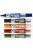 Táblamarker készlet, 2,3 mm, kúpos, tartóval és szivaccsal, PILOT "V-Board Master", 5 különböző szín (PBMTKE)