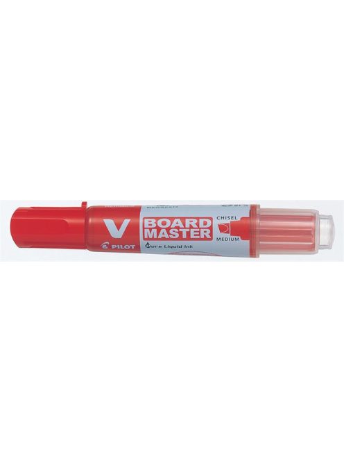 Táblamarker, 2,2-5,2 mm, vágott, PILOT "V-Board Master", piros (PBMTVP)
