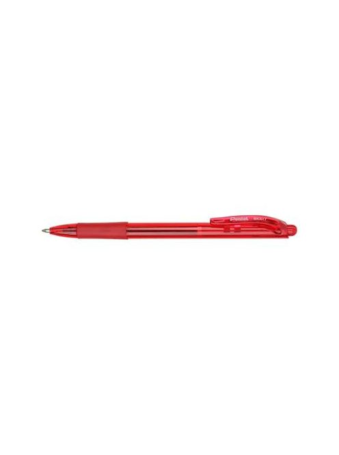 Golyóstoll, 0,35 mm, nyomógombos, PENTEL "BK417", piros (PENBK417P)