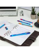 Golyóstoll, 0,35 mm, nyomógombos, PENTEL "Kachiri BK457", zöld (PENBK457Z)