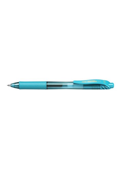 Zseléstoll, 0,35 mm, nyomógombos, PENTEL "EnerGelX BL107", türkiz (PENBL107T)