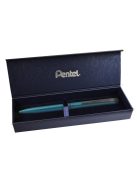 Rollertoll, 0,35 mm, rotációs, matt ezüst tolltest, PENTEL "EnerGel BL-2507" kék (PENBL2507N)