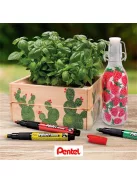 Lakkmarker, 2 mm, kúpos, PENTEL "MMP20", fehér (PENMMP20FE)