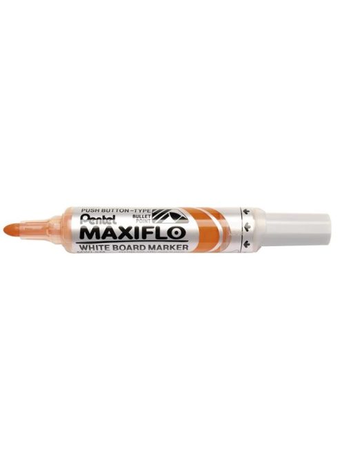 Táblamarker, 2,5 mm, kúpos, PENTEL "Maxiflo MWL5M", narancs (PENMWL5MN)