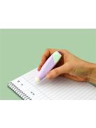 Hibajavító roller, 5 mm x 6 m, utántölthető, PENTEL "Knoky", világoszöld-lila (PENXZTTR805)