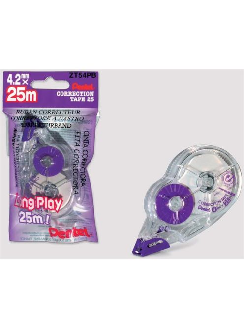 Hibajavító roller,  4,2 mm x 25 m, PENTEL, "ZT54" (PENZT54PB)