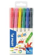 Filctoll készlet, 0,39-0,7 mm, törölhető, PILOT "Frixion Colors", 6 különböző szín (PFCOF6V)
