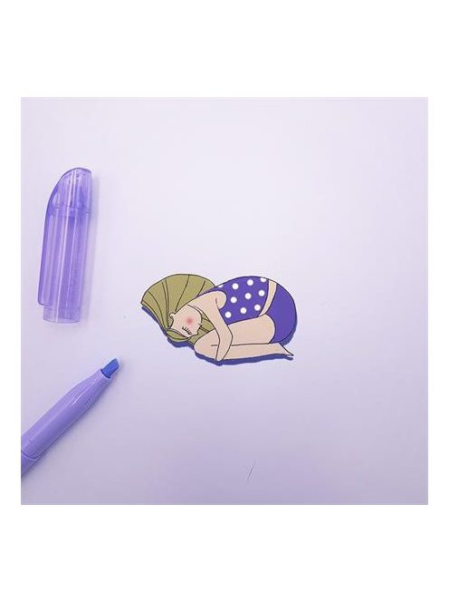 Szövegkiemelő, 1-3,3 mm, törölhető, PILOT "Frixion Light Soft", pasztell-lila (PFLSSZKPL)