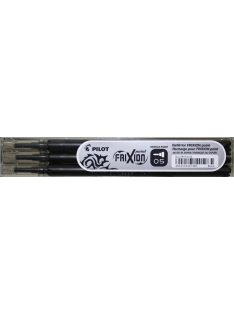   Rollertoll betét, 0,25 mm, tűhegyű, törölhető, PILOT "Frixion Point", fekete (PFRBFK3)